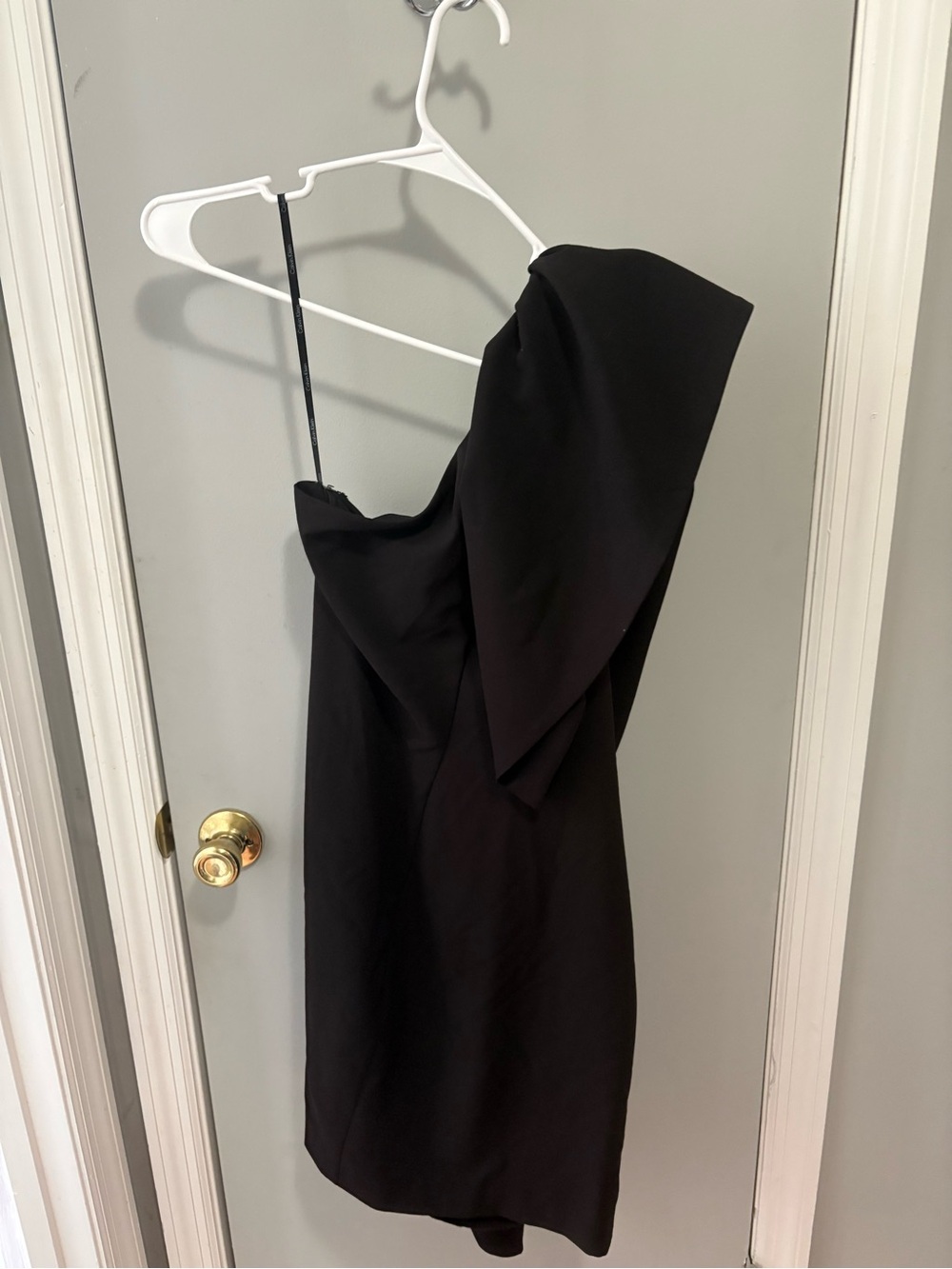 Calvin Klein Black One-Shoulder Cocktail Dress
